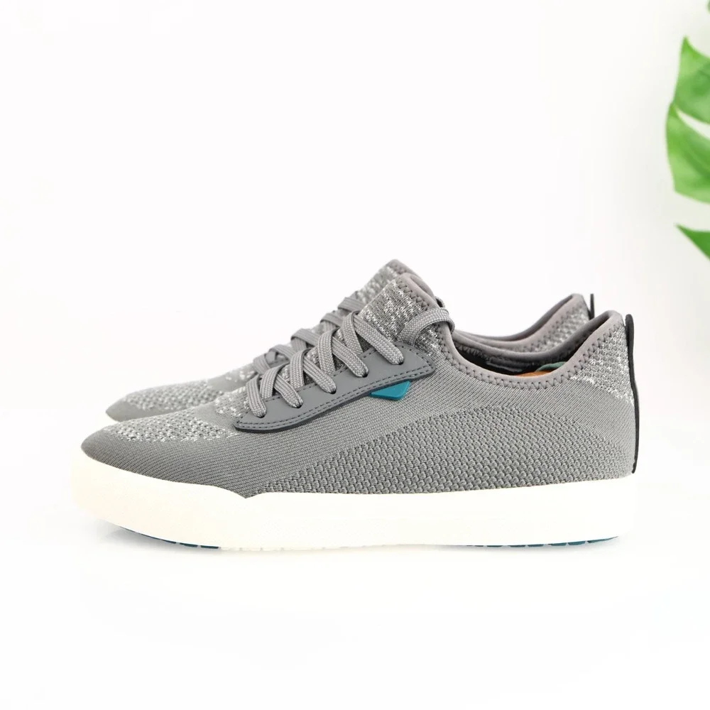 Vessi Womens Weekend Sneakers Size 8 Waterproof Gray Lace Up Comfort Shoes Low